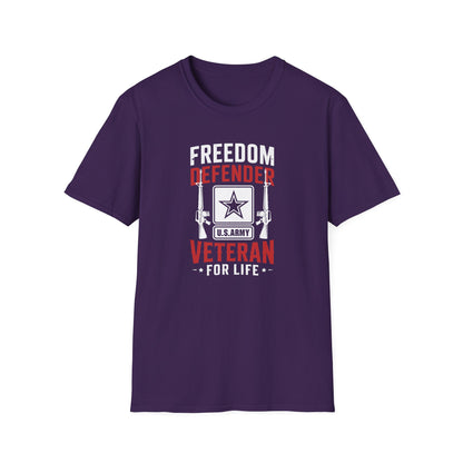 Freedom Defender U.S. Army Veteran For Life T-Shirt