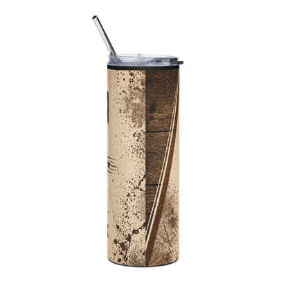 Grandpa Tumbler 20oz – 'Built on Love' Hammer & Wrench Rustic Stainless Steel Travel Cup