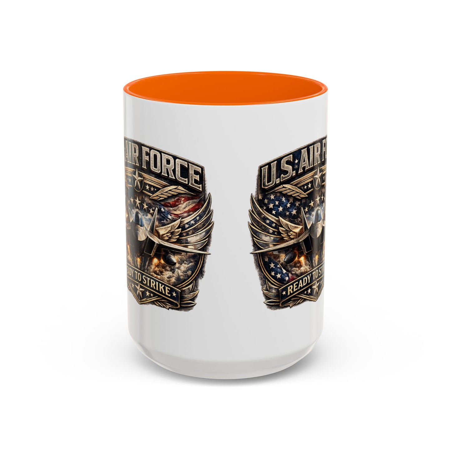 U.S. Air Force Accent Coffee Mug — "Ready to Strike" Military Aviation Gift