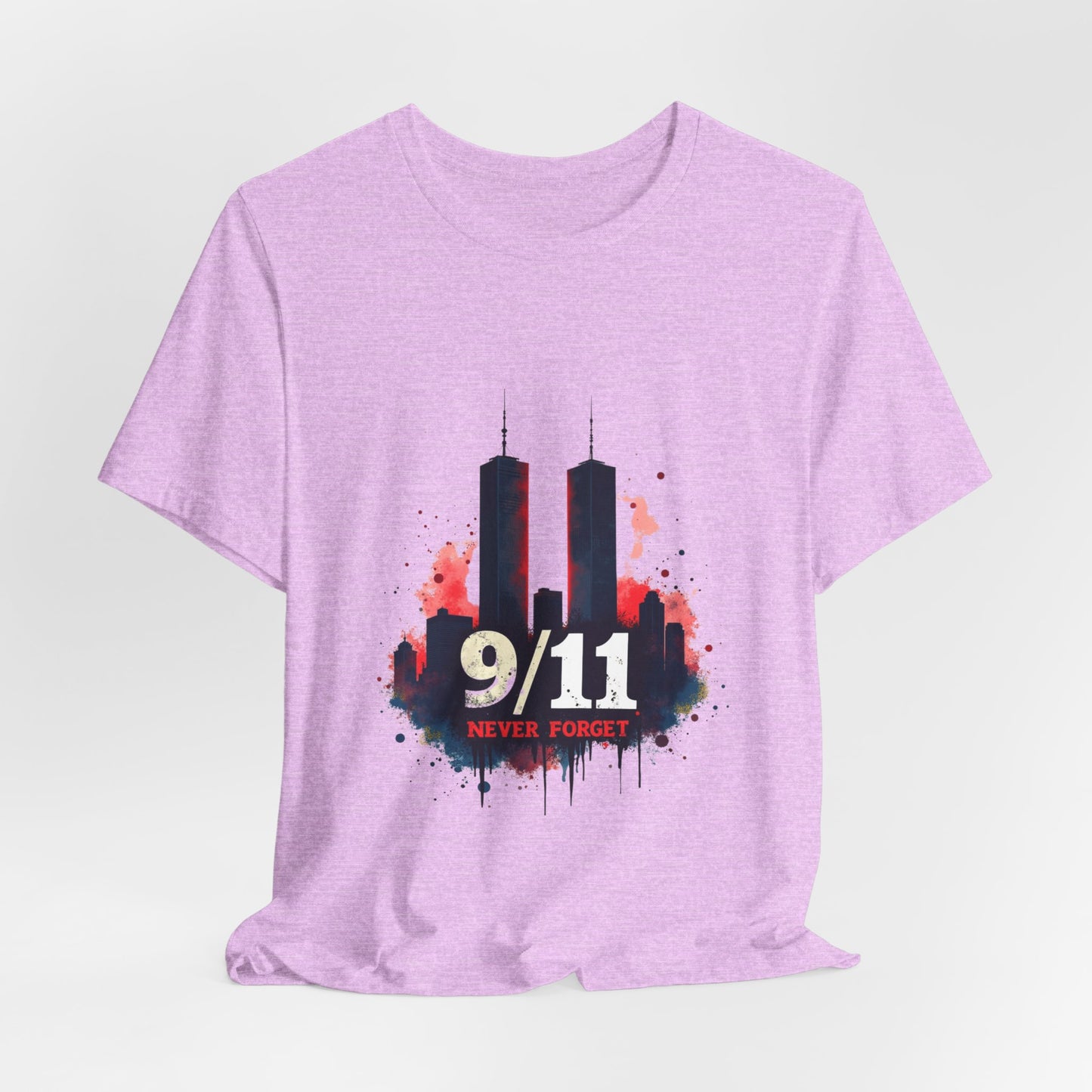 9/11 Never Forget T-Shirt — World Trade Center Memorial Tee