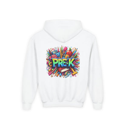 Pre-K Kids Hoodie — Colorful Back-to-School Preschool Sweatshirt
