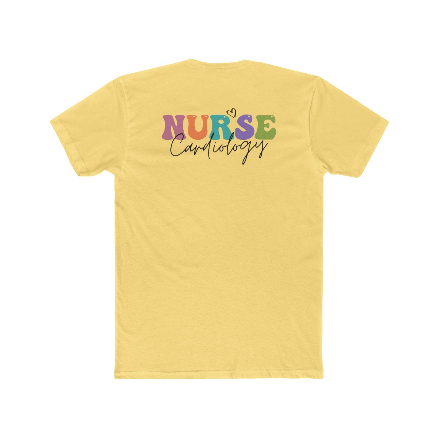 Cardiology Nurse T‑Shirt — Colorful 'NURSE Cardiology' Crew Tee
