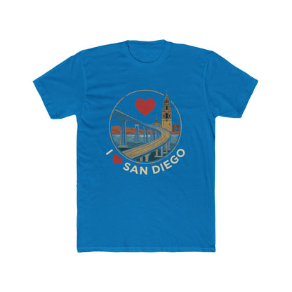 I Heart San Diego Crew Tee — Vintage Bridge & Tower Graphic