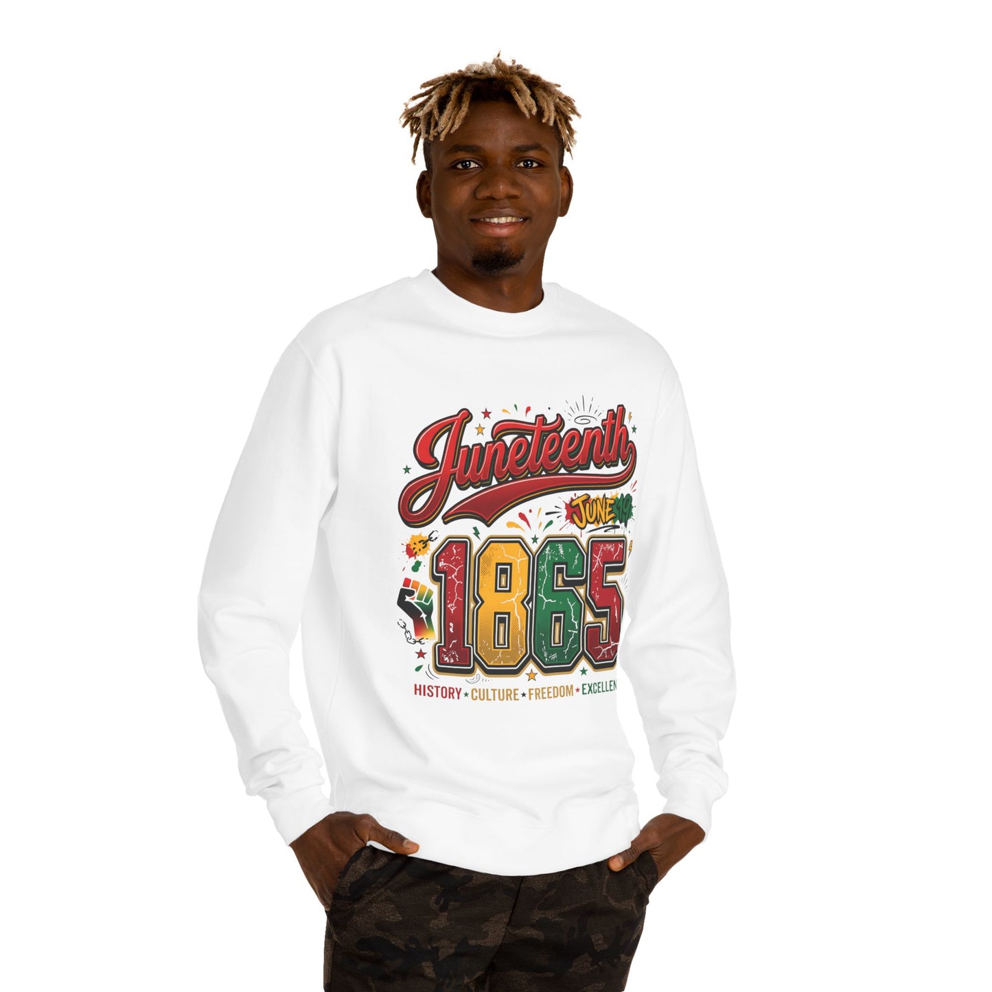 Juneteenth 1865 Crewneck Sweatshirt — History • Culture • Freedom