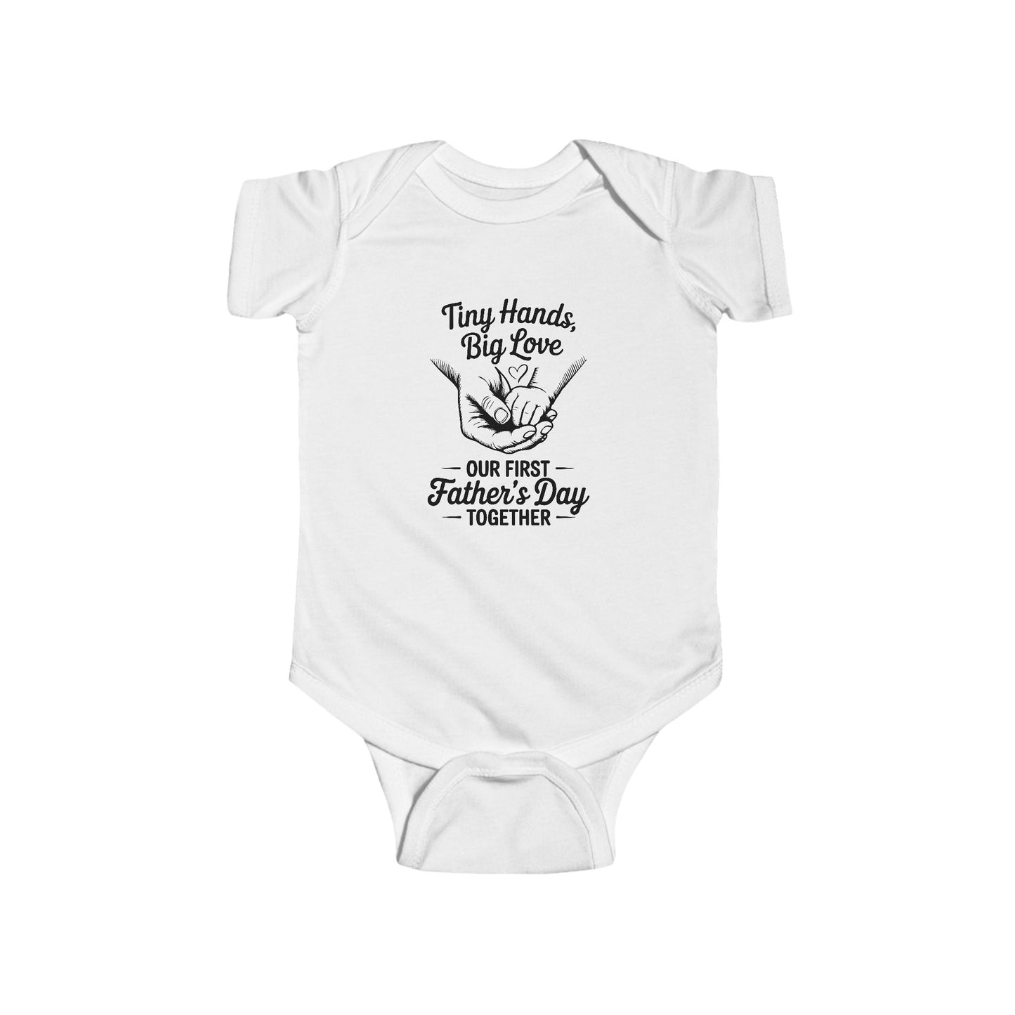 Infant Bodysuit - "Tiny Hands, Big Love" First Father’s Day Baby Onesie
