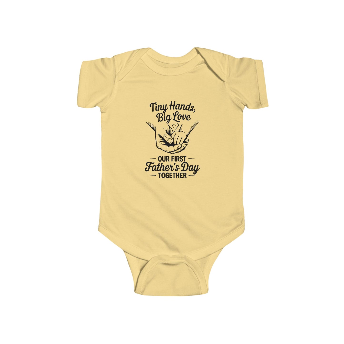 Infant Bodysuit - "Tiny Hands, Big Love" First Father’s Day Baby Onesie