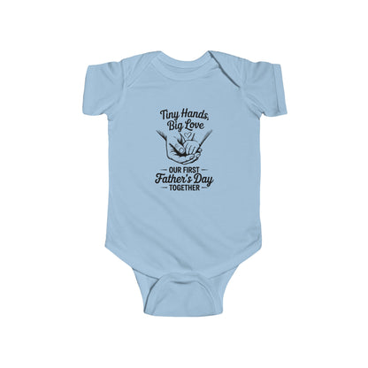 Infant Bodysuit - "Tiny Hands, Big Love" First Father’s Day Baby Onesie