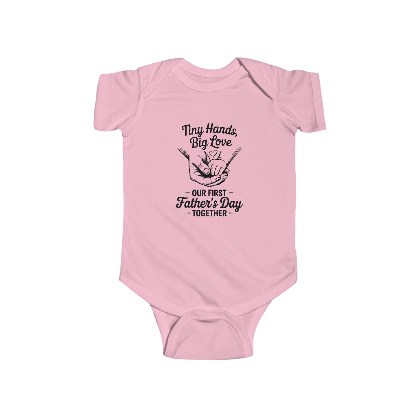 Infant Bodysuit - "Tiny Hands, Big Love" First Father’s Day Baby Onesie