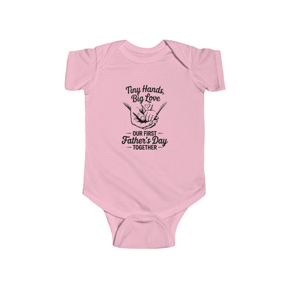 Infant Bodysuit - "Tiny Hands, Big Love" First Father’s Day Baby Onesie