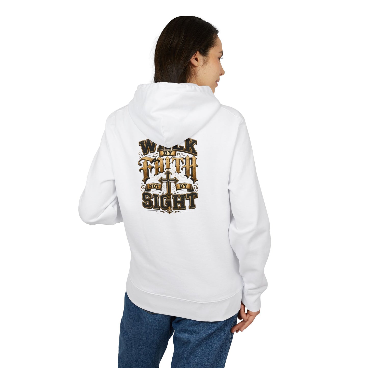 Faith Over Fear Hoodie — "Walk by Faith Not by Sight" Christian Pullover