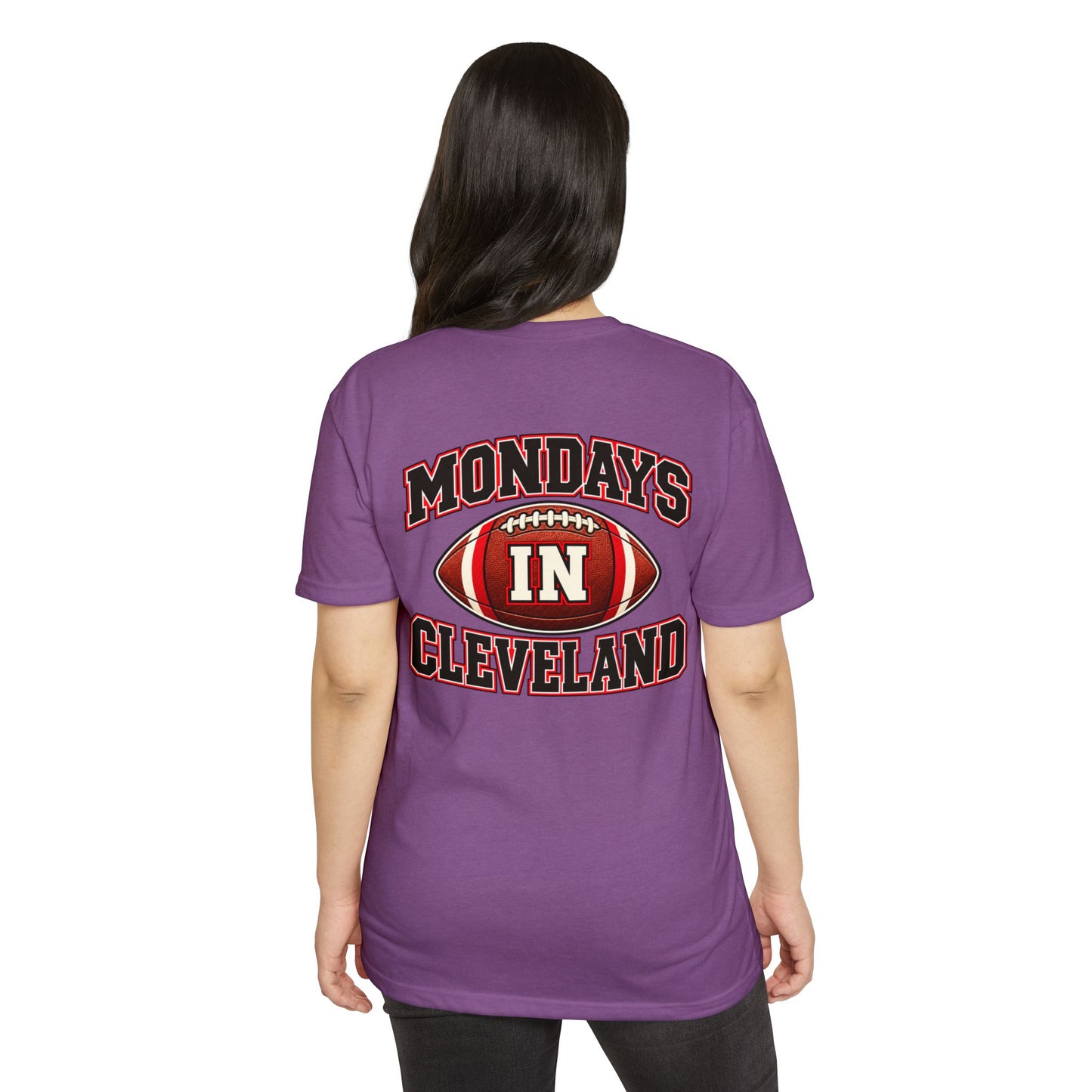 Mondays in Cleveland Football T-Shirt