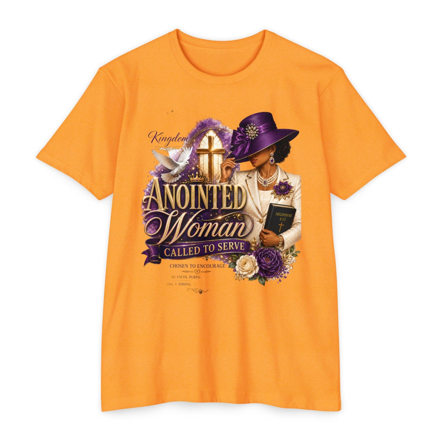 Anointed Woman T-Shirt — "Called to Serve" Christian Faith Tee