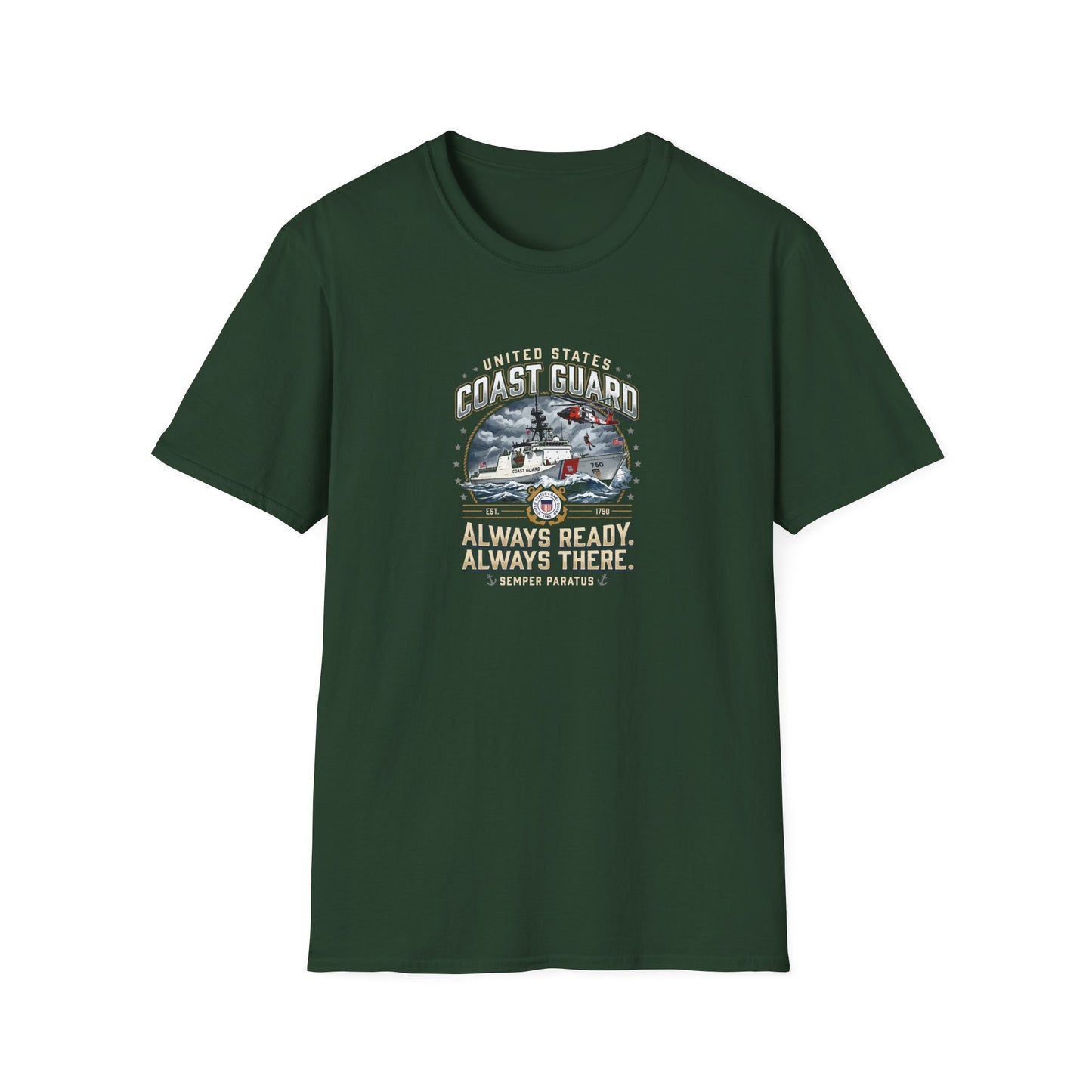 Coast Guard Rescue Always Ready, Always There T-shirt