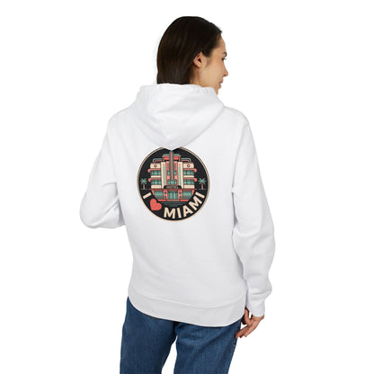 Miami Art Deco Hoodie — I  Miami Vintage Travel Sweatshirt