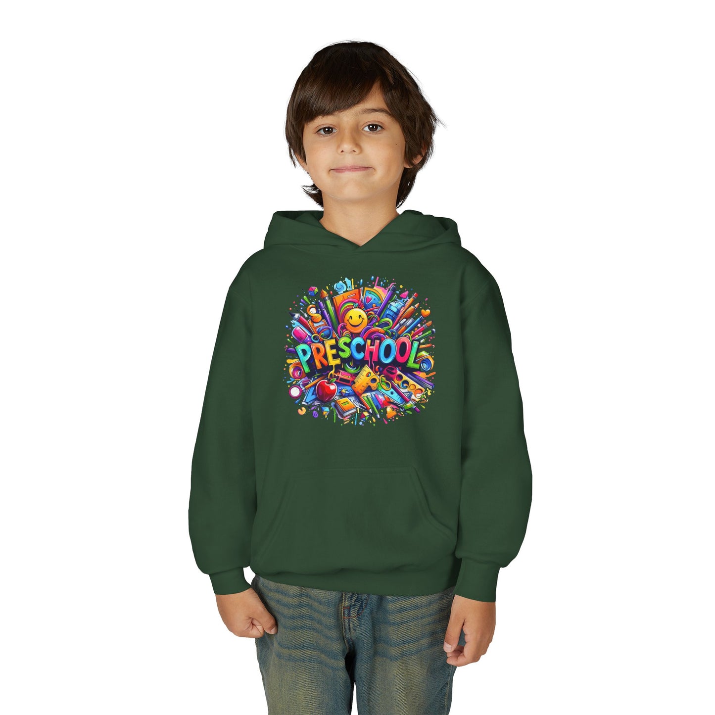 Preschool Kids Hoodie — Colorful Back-to-School Preschool Design