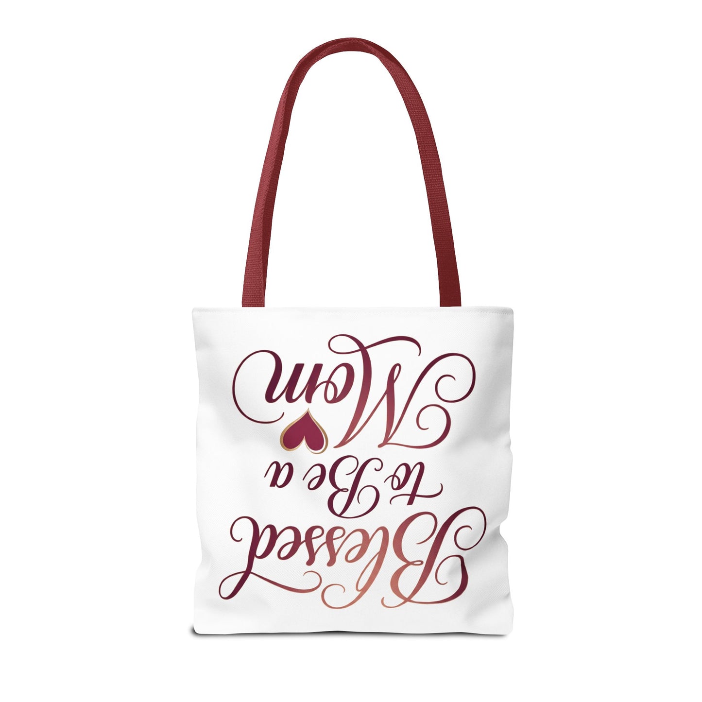 Blessed to Be a Mom Tote Bag – Mother's Day Floral Script Gift