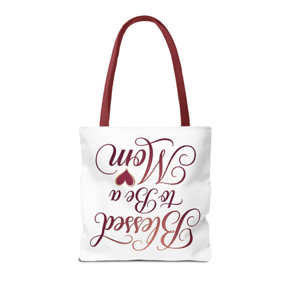 Blessed to Be a Mom Tote Bag – Mother's Day Floral Script Gift