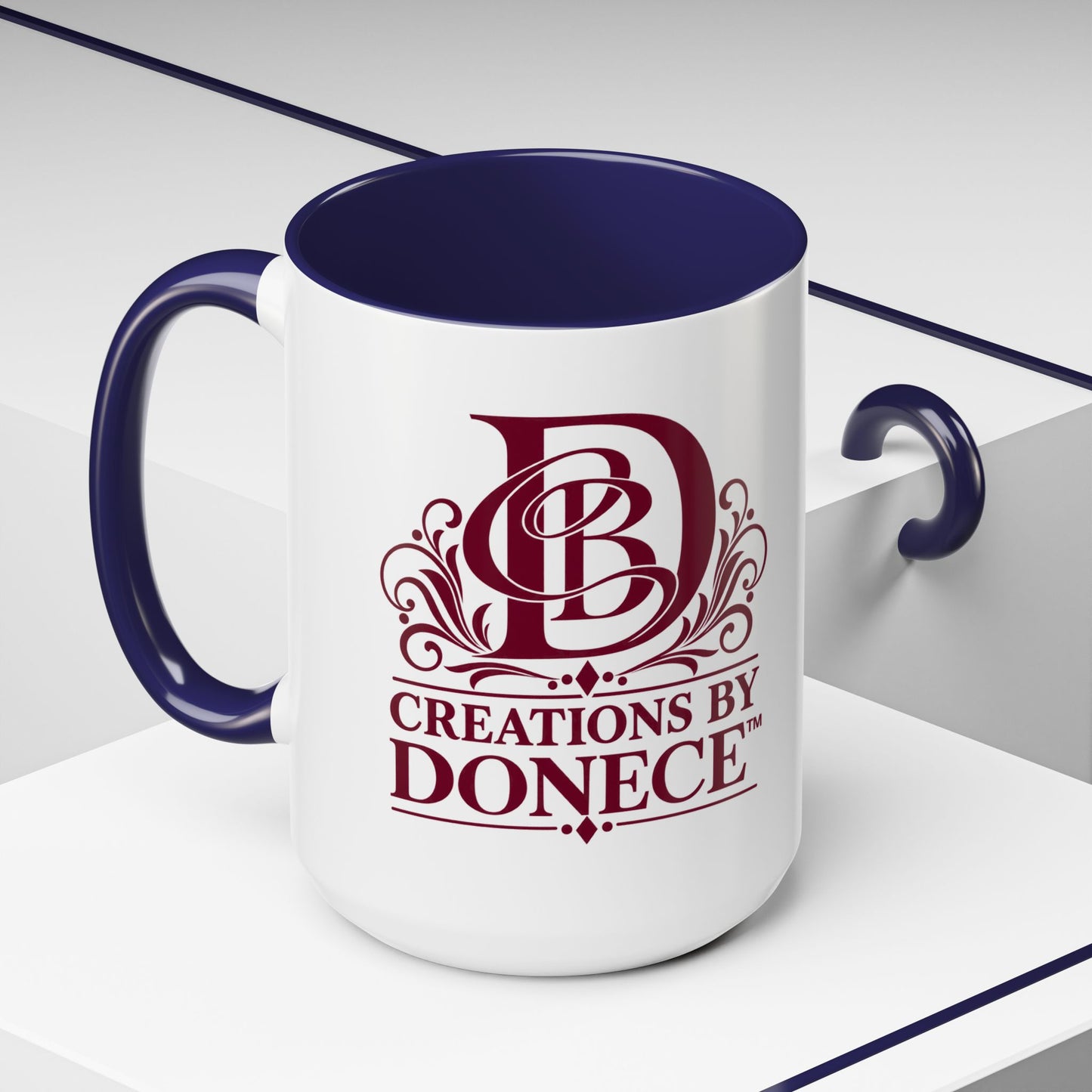 Creations by Donece Logo Accent Coffee Mug (11/15oz)