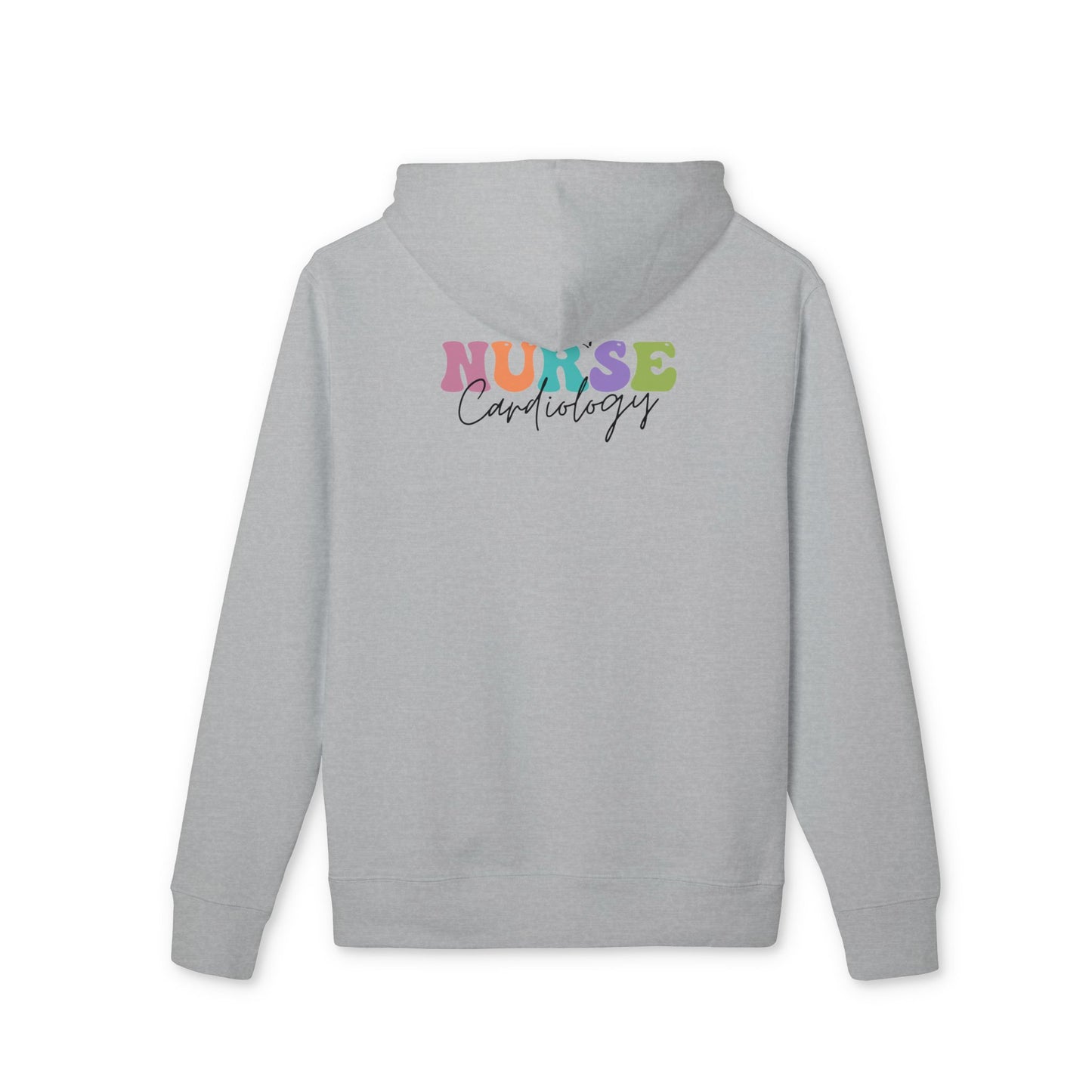 Nurse Cardiology Hoodie — Colorful Script Medical Nurse Pullover