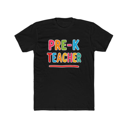 Pre-K Teacher T-Shirt — Colorful Retro Kids Classroom Tee
