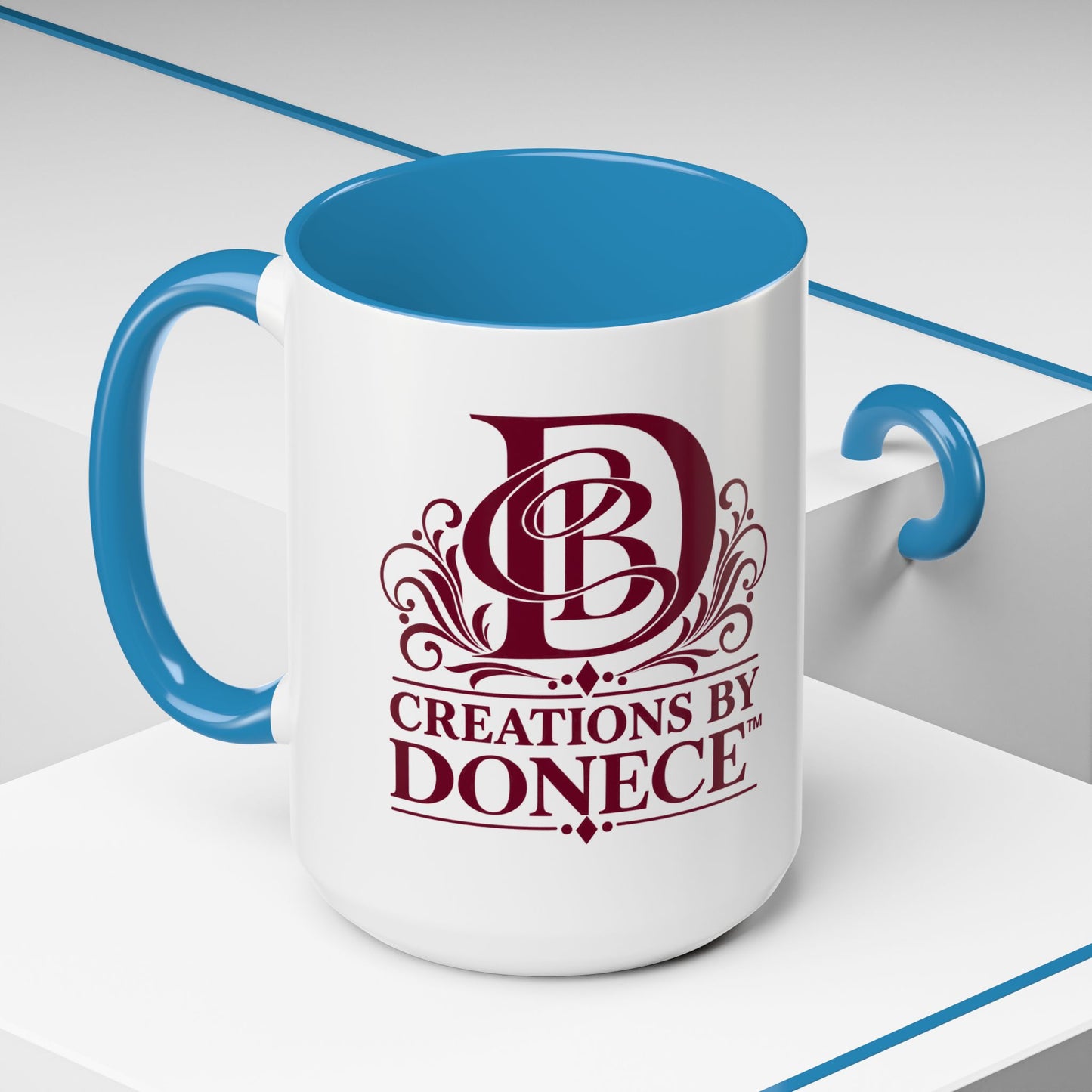 Creations by Donece Logo Accent Coffee Mug (11/15oz)