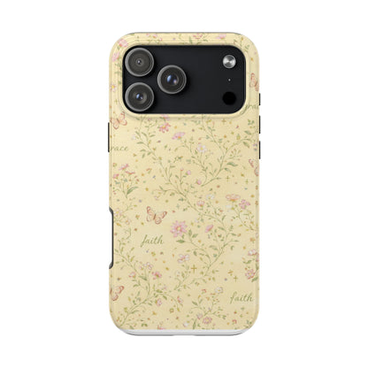 Soft Faith, Gentle Grace Phone Case | Christian floral iPhone Case