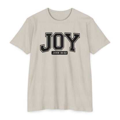 Joy T-Shirt – Christian Scripture John 16:22 College-Style Tee