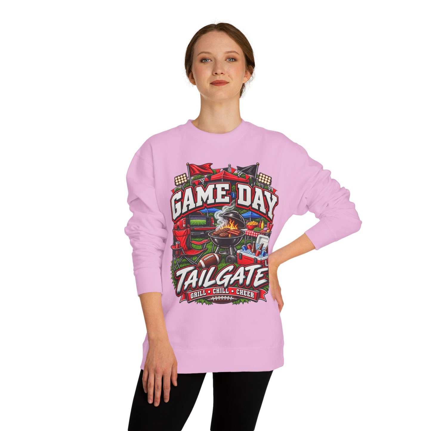 Game Day Tailgate Sweatshirt – Grill, Chill & Cheer Crewneck