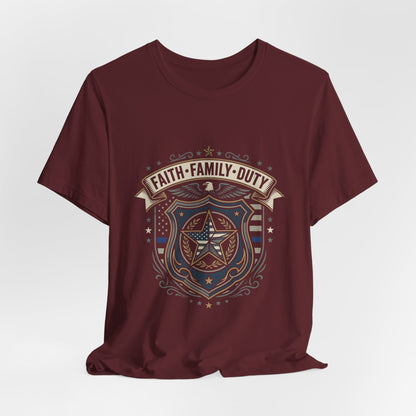 Faith · Family · Duty Shield T‑Shirt