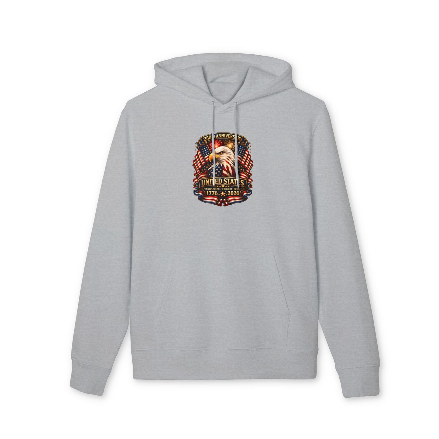 Patriotic Eagle Hoodie — United States 1776–2026 Flag Design