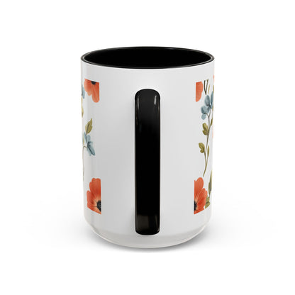 She Held My Hand Forever Floral Coffee Mug