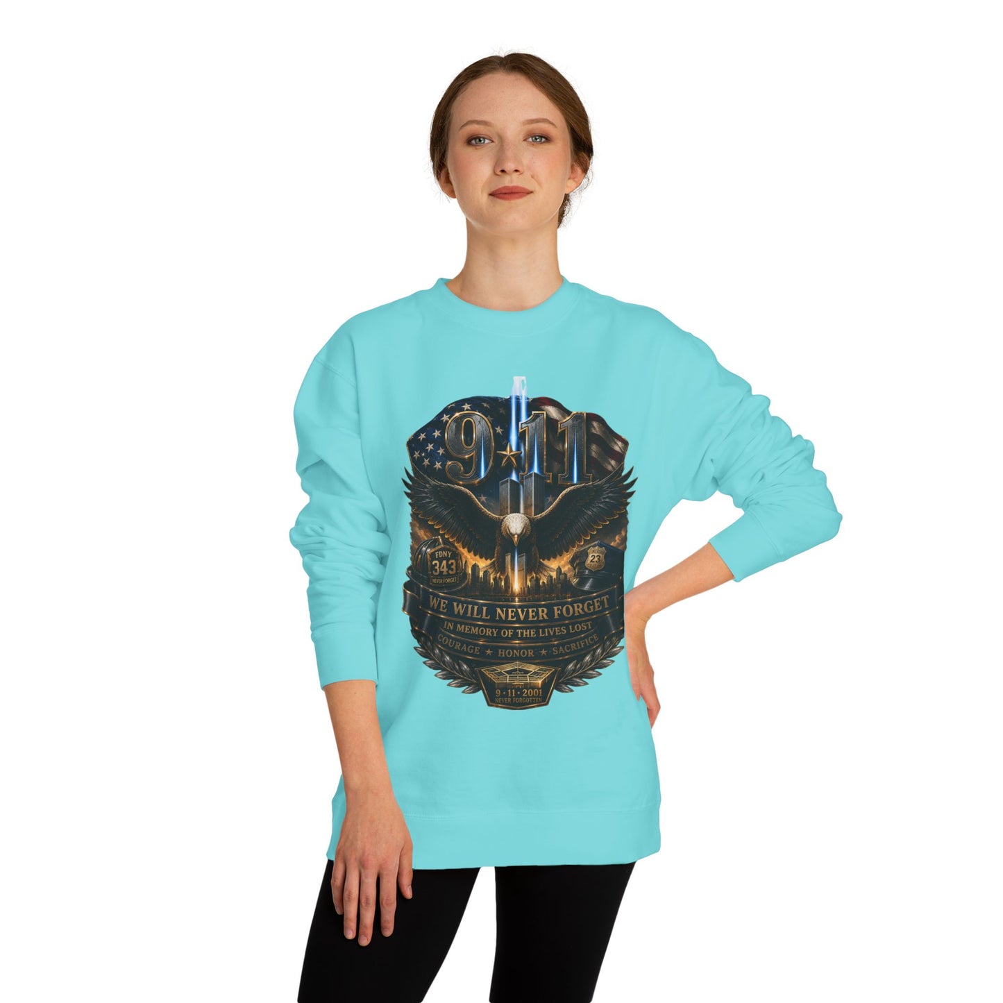9/11 Memorial Sweatshirt — Never Forget Tribute Crewneck