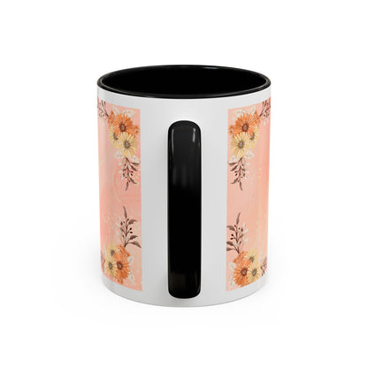 Mom Floral Accent Coffee Mug – Pink Butterfly Mother's Day Gift (11/15oz)
