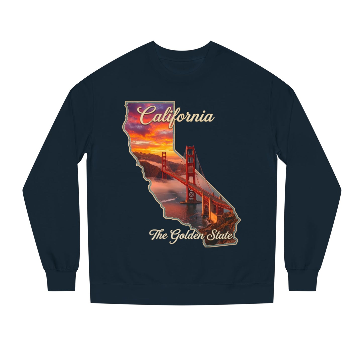California Golden State Sweatshirt — Golden Gate Sunset Crew