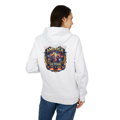 America 250 Years Hoodie — Patriotic Eagle Fireworks 1776–2026 Sweatshirt