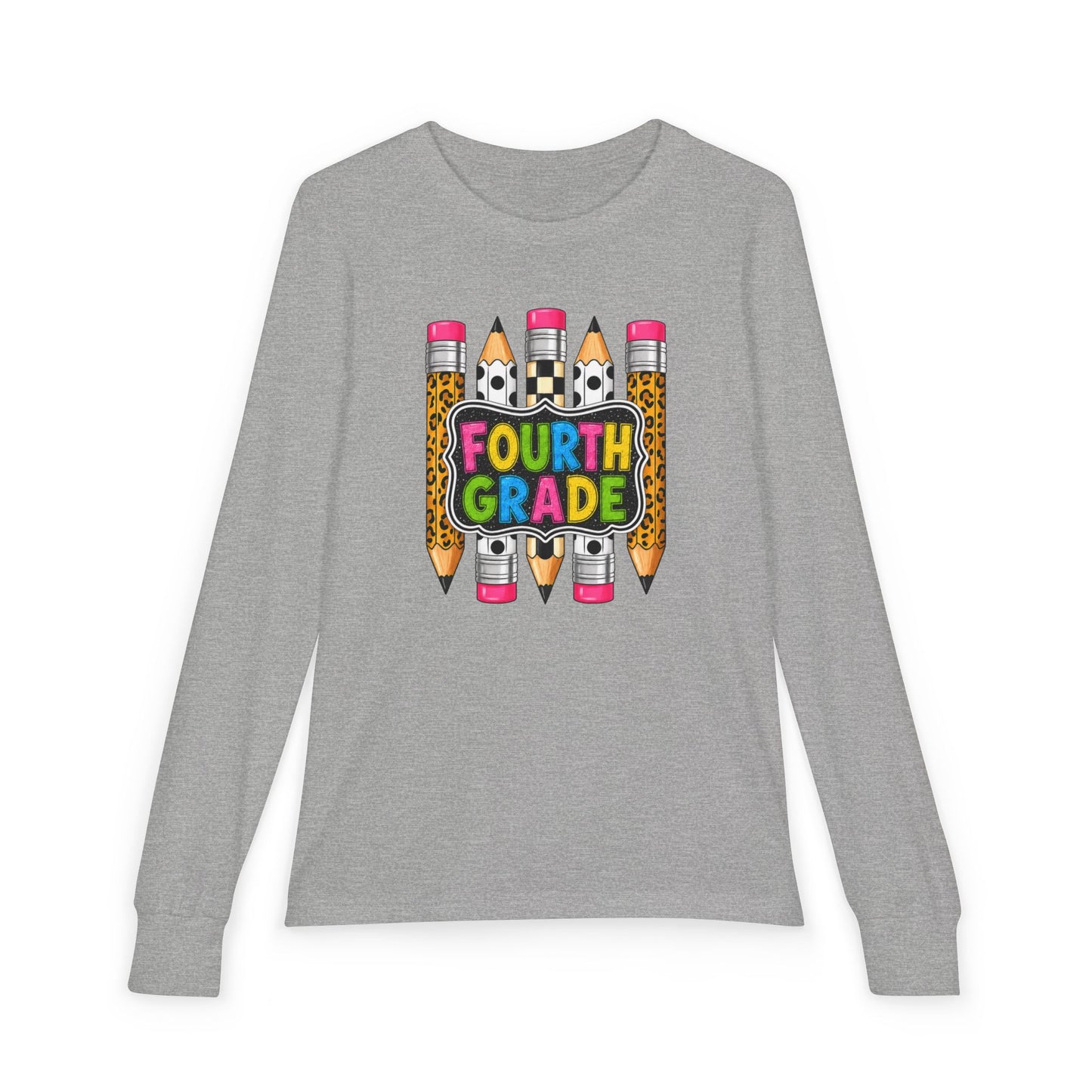 Fourth Grade Pencils Youth Long Sleeve Tee