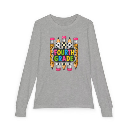 Fourth Grade Pencils Youth Long Sleeve Tee
