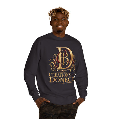 Crewneck Sweatshirt — Creations By Donece Gold Monogram Logo