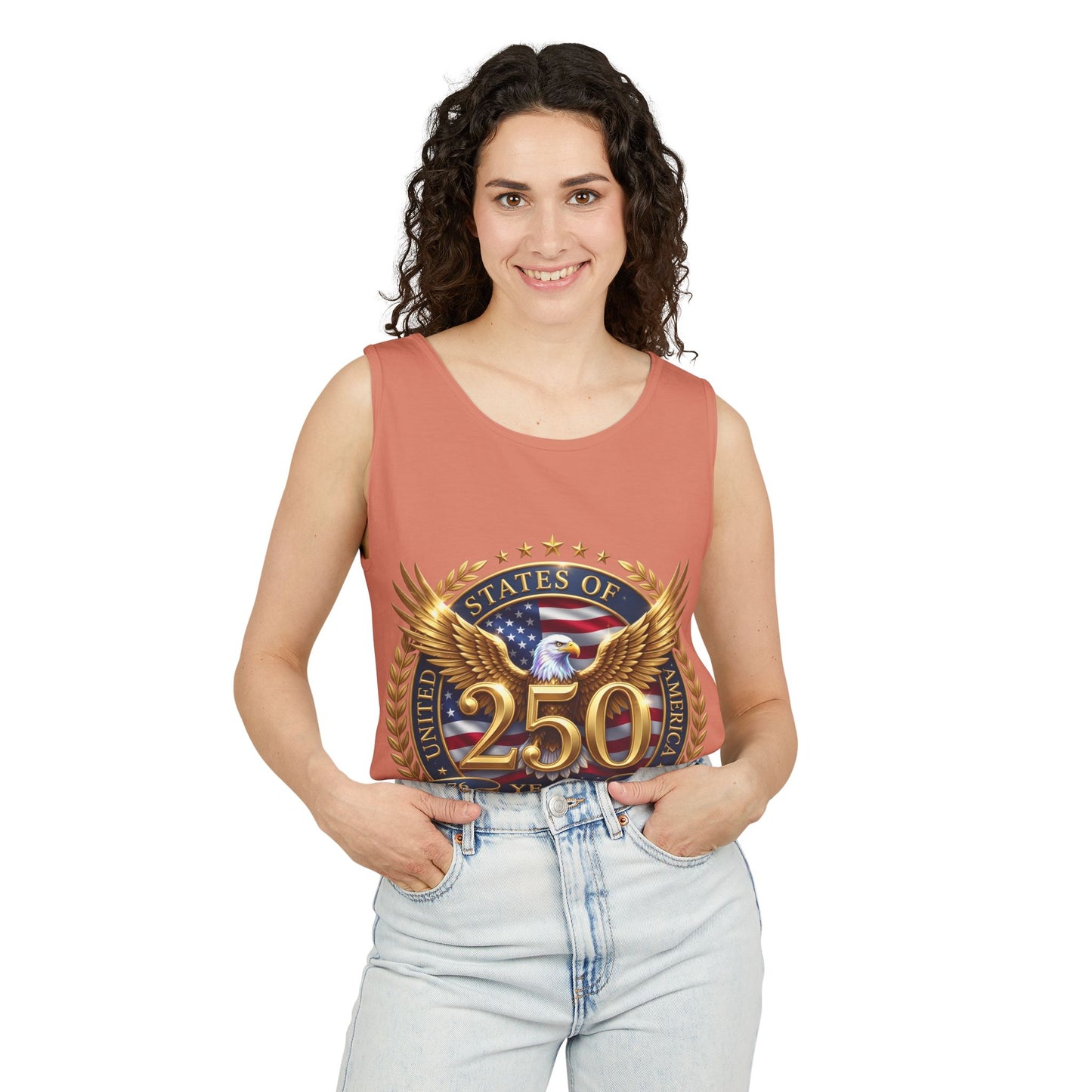 250 Years Anniversary Eagle Tank Top — United States Bicentennial Celebration Tee