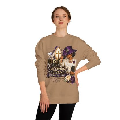 Christian Women's 'Chosen to Encourage' Sweatshirt – Faith-Based Encourager Design