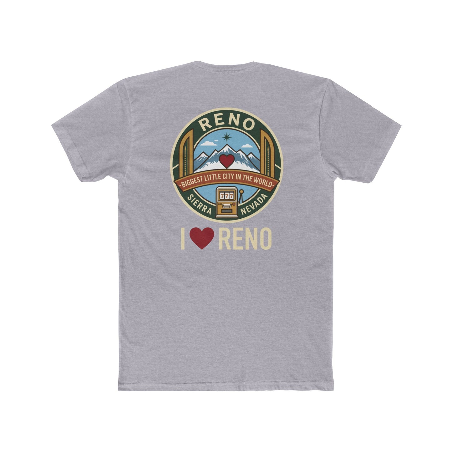 Reno Vintage Badge T-Shirt — I  Reno Retro Cityscape Tee