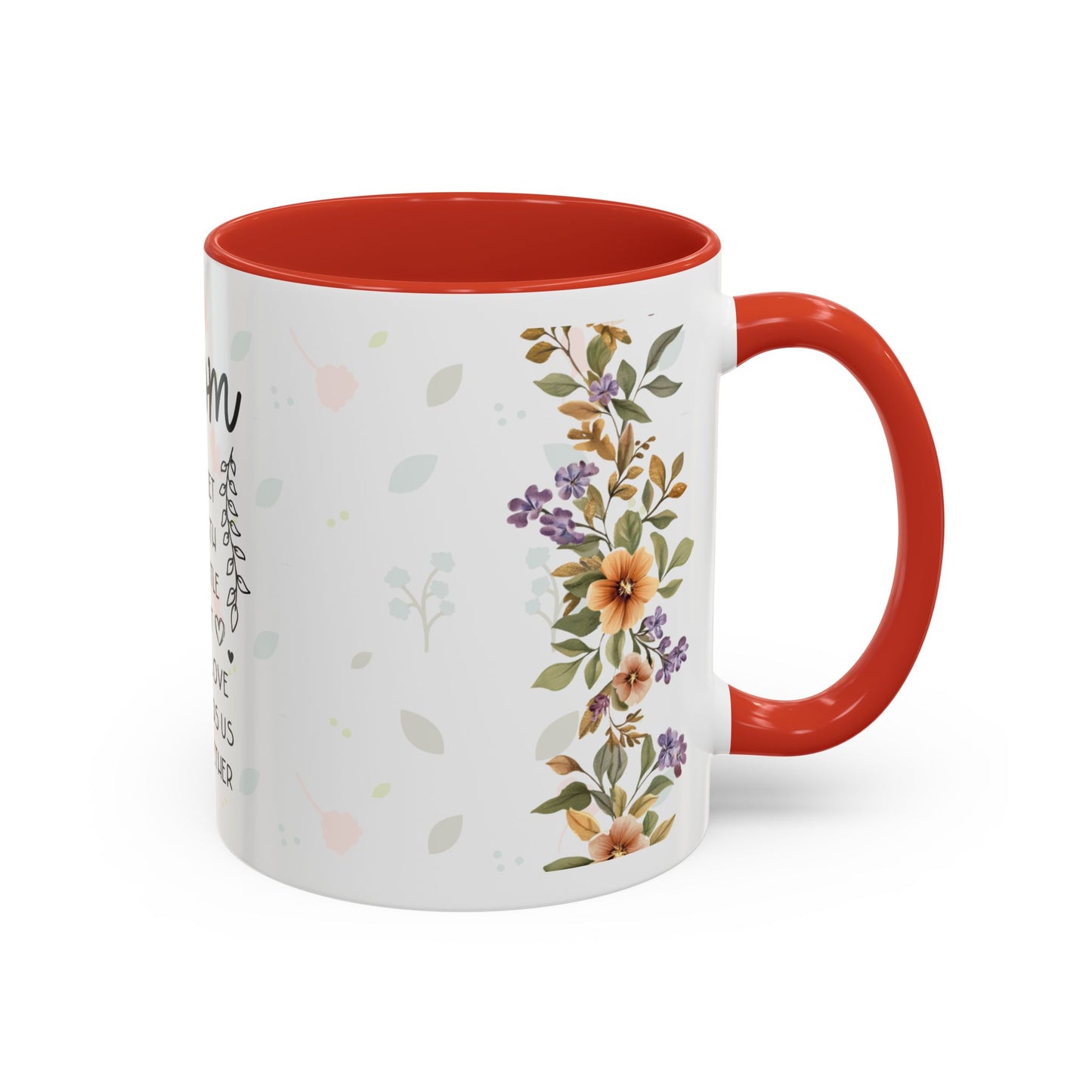 Mom Floral Coffee Mug — "Mom: The Quiet Strength..." Sentimental Mother's Day Gift (11/15oz)