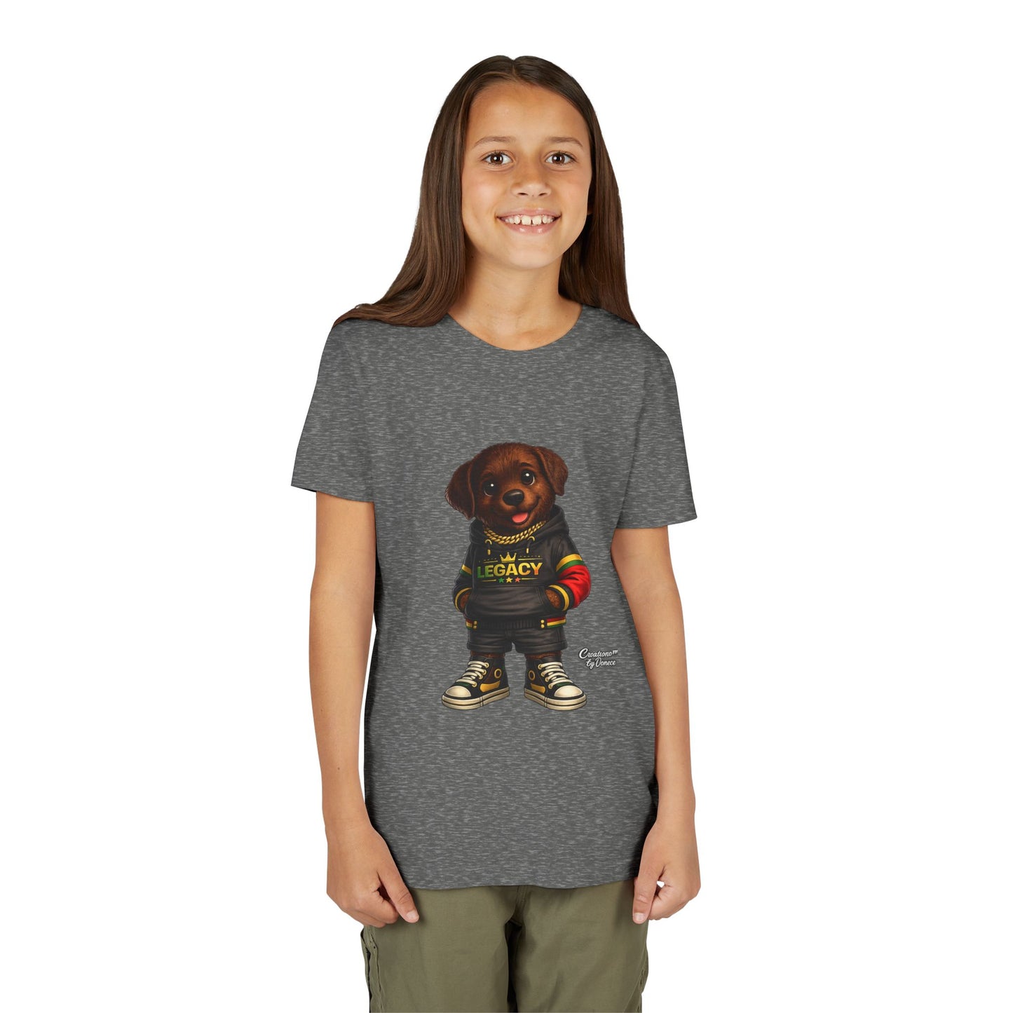 Youth Dog Tee — 'Legacy' Streetwear Puppy Graphic Shirt
