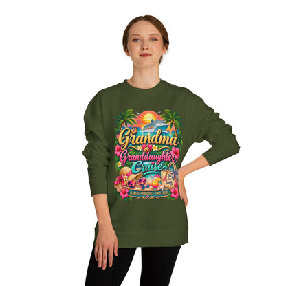 Grandma & Granddaughter Cruise Sweatshirt — Tropical Matching Trip Crewneck