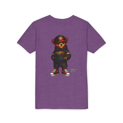 Youth T‑Shirt — Cool Bear Graphic Tee with 'UNITY' Hoodie Design
