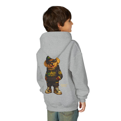 Youth Hoodie — Cool Bear 'Boss' Streetwear Design
