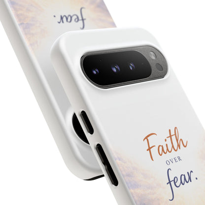 Faith Over Fear Phone Case — Inspirational Christian iPhone Cover