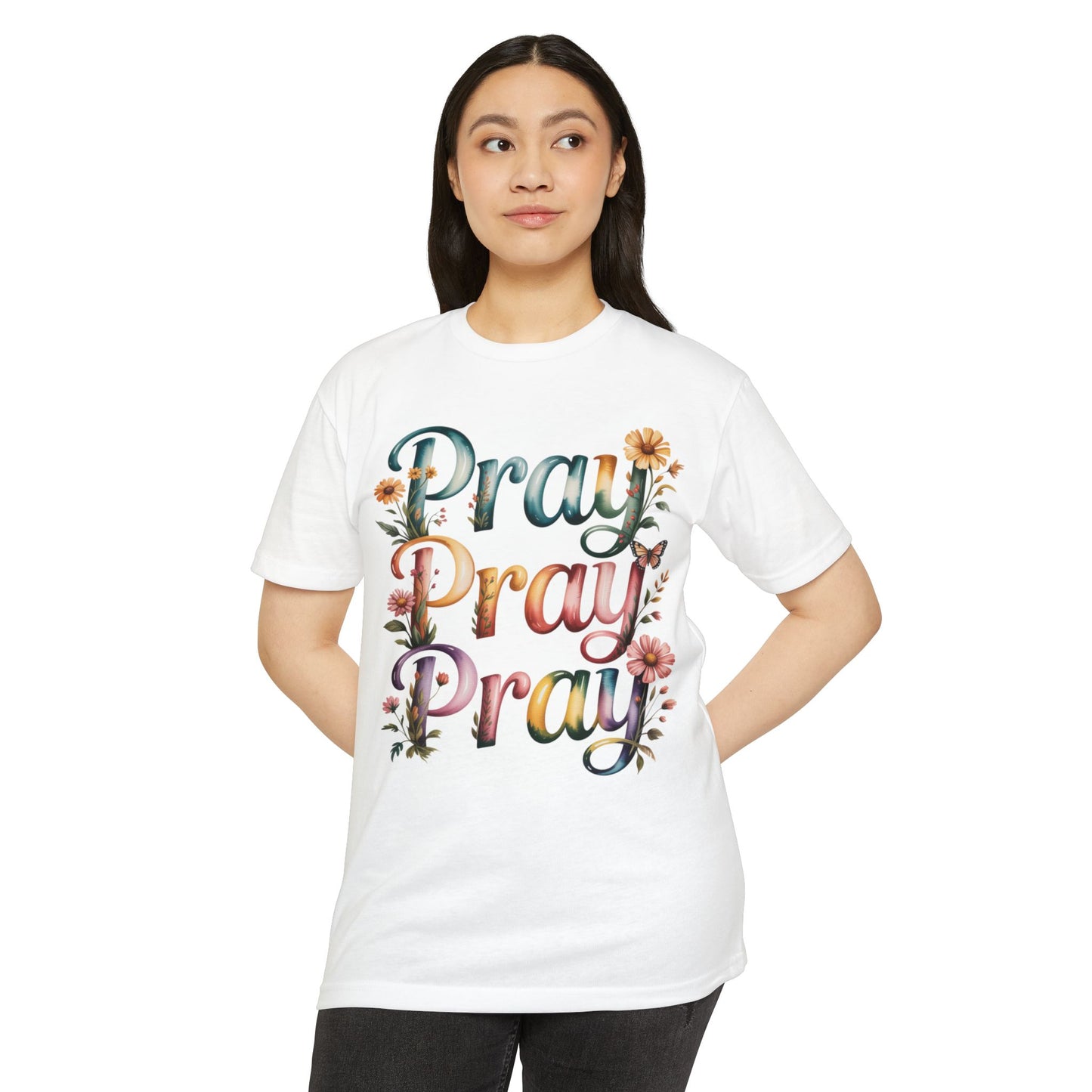 Pray Pray Pray Floral T-Shirt