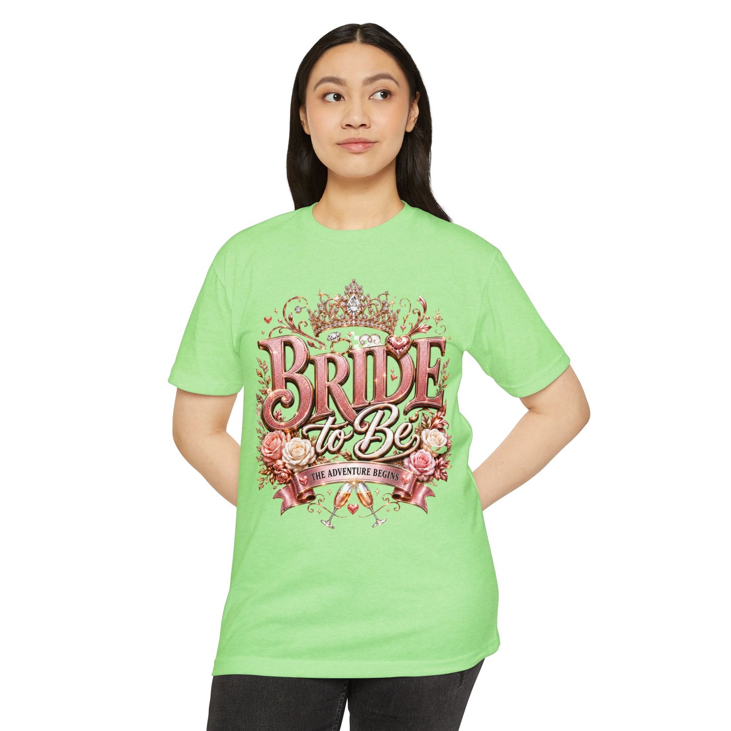 Bride to Be T-Shirt — Floral Crown Bachelorette Tee