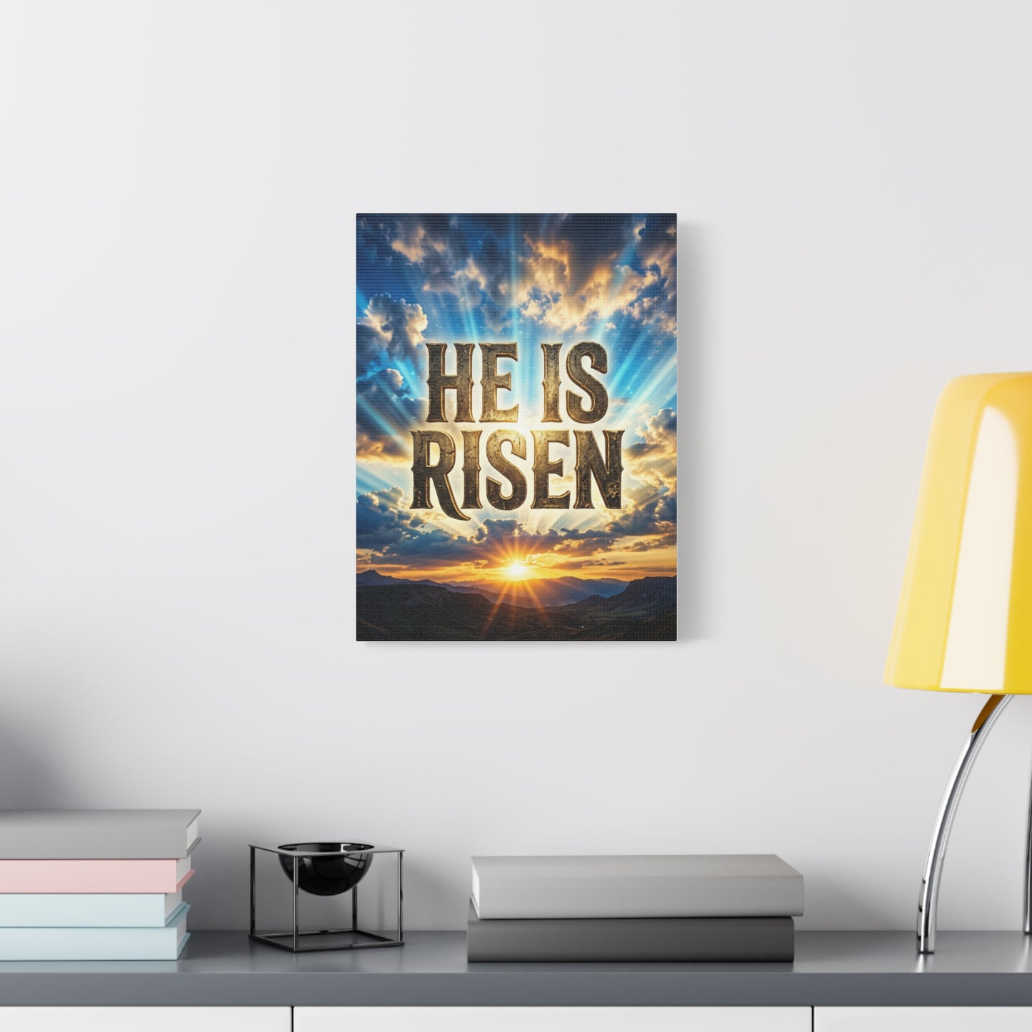 He Is Risen Matte Canvas Wall Art